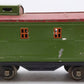 Lionel 517 Vintage Standard Gauge Tinplate Green Caboose w/ Red Roof