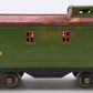 Lionel 517 Vintage Standard Gauge Tinplate Green Caboose w/ Red Roof