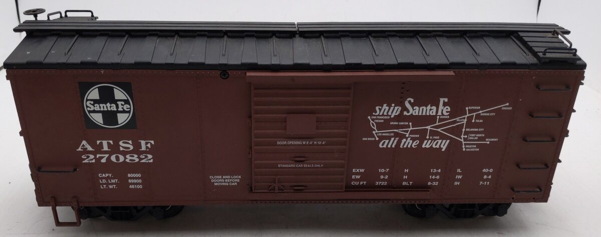 USA Trains R19076 G ATSF "The Super Chief" Steel Box Car #27082 EX