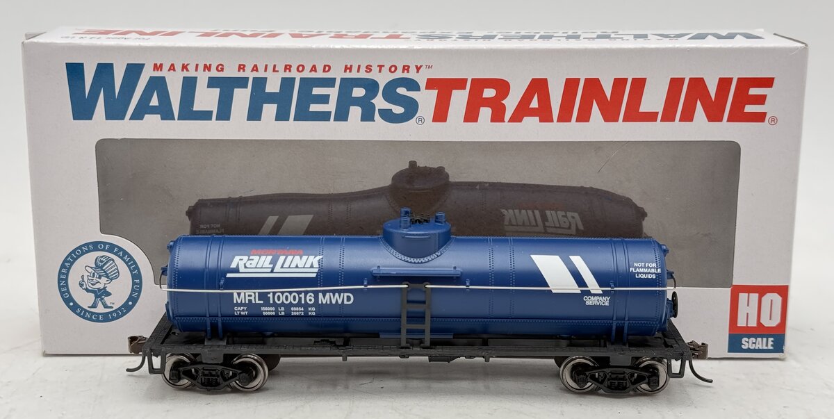 Walthers 931-1446 HO Montana Rail Link Tank Car #100016- Ready To Run NIB