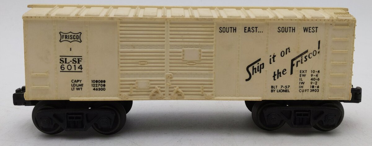 Lionel 6014-335 Vintage O Frisco White Boxcar EX