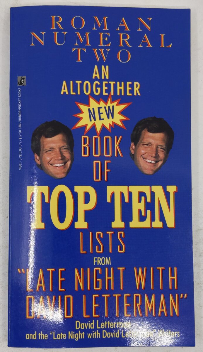 Roman Numeral Two Paperback Book By David Letterman and Steve O'Donnell EX
