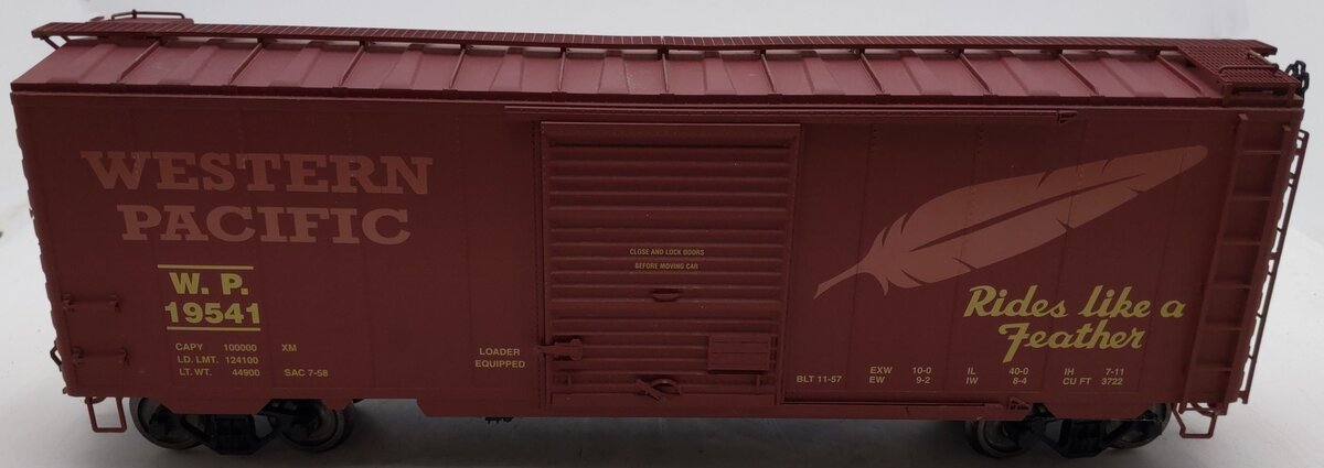 USA Trains 19219c G White Pass 40' Boxcar #19541 (Metal Wheels) VG