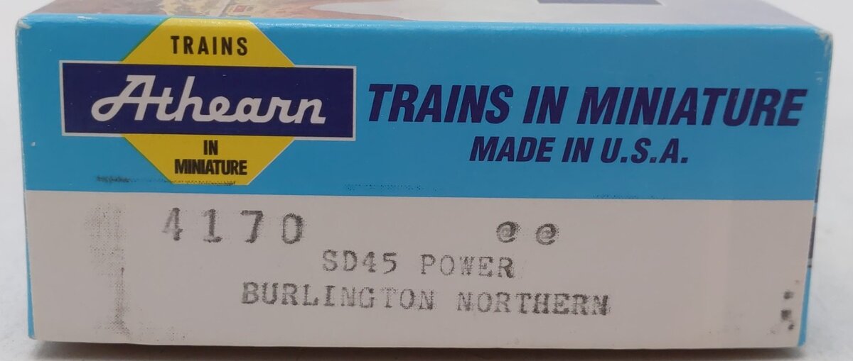 Athearn 4170 HO Scale Burlington Northern SD45 Power Diesel Locomotive #6549 VG/Box