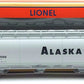 Lionel 2226090 O Alaska RR Cylindrical Covered Hopper #14500