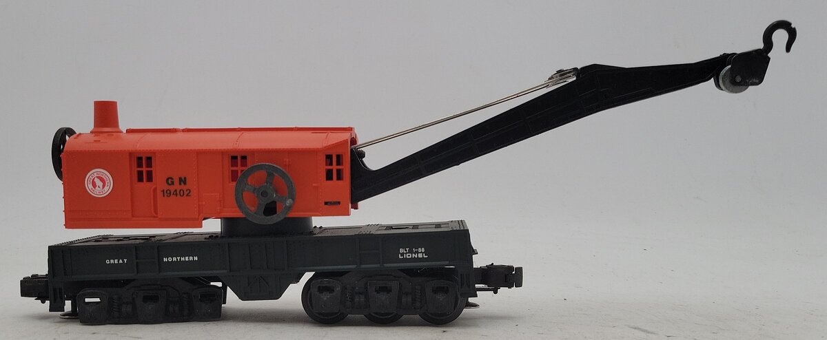Lionel 6-19402 O Gauge Great Northern Crane Car #19402 EX/Box