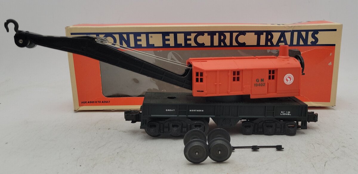 Lionel 6-19402 O Gauge Great Northern Crane Car #19402 EX/Box