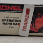 Lionel 6-18401 O Gauge Operating Workmen Hand Car LN/Box