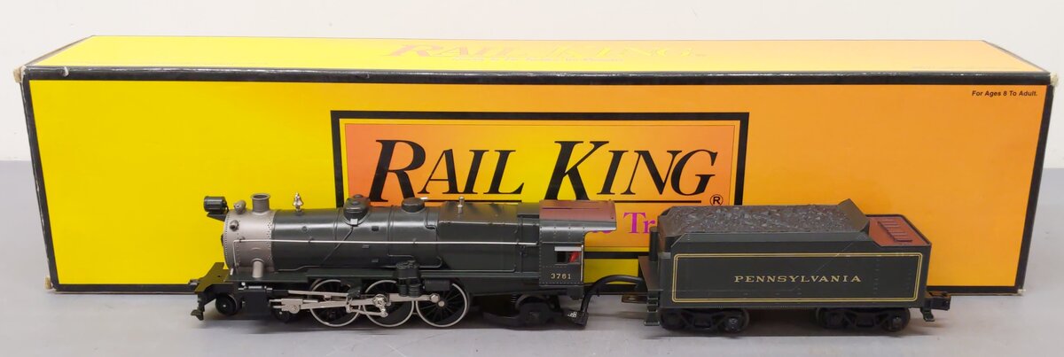 MTH 30-1162-1 O PRR 4-6-2 K-4 Pacific Steam Locomotive & Tender w/PS2 #3761 LN/Box