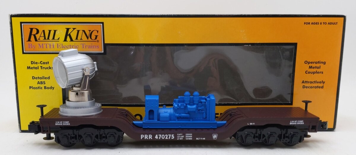 MTH 30-7937 Pennsylvania Searchlight Car EX/Box
