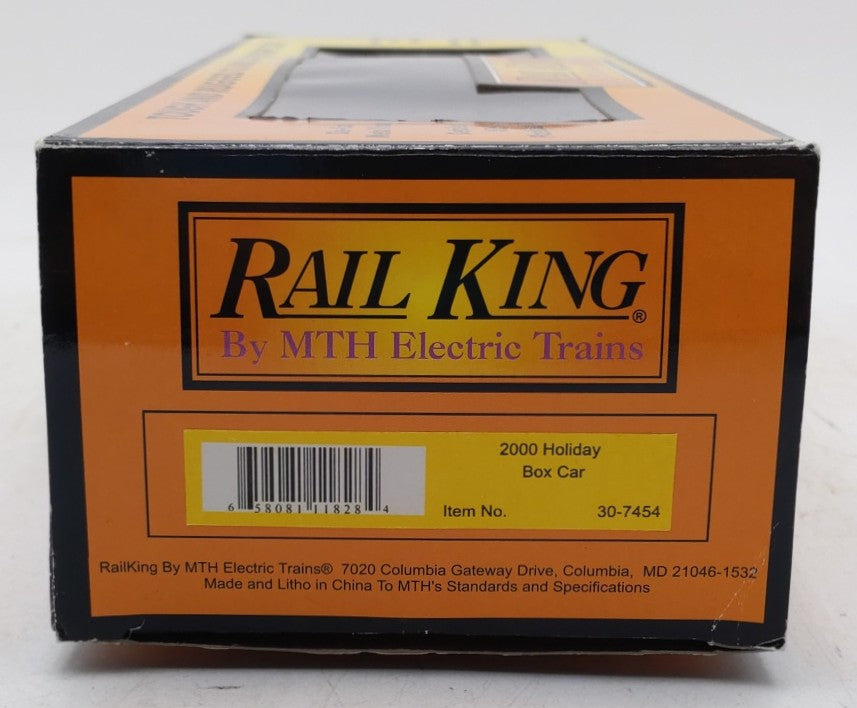 MTH 30-7454 O Gauge 2000 Holiday Boxcar EX/Box