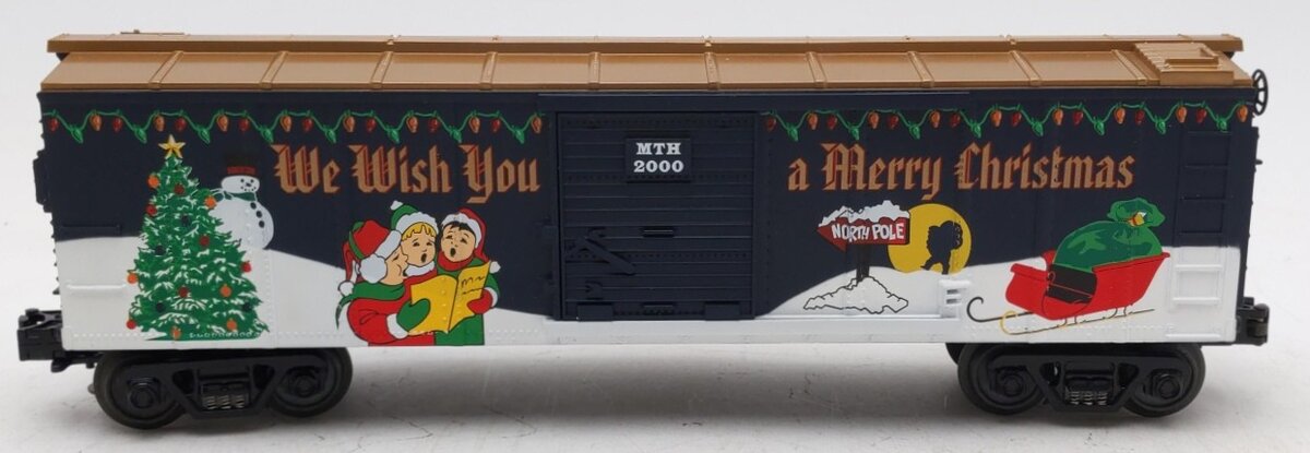 MTH 30-7454 O Gauge 2000 Holiday Boxcar EX/Box