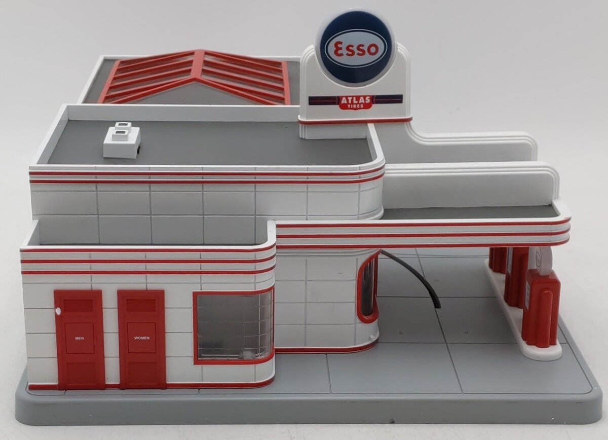 MTH 30-9106 O Gauge Esso Operating Gas Station EX/Box