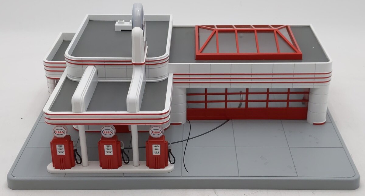MTH 30-9106 O Gauge Esso Operating Gas Station EX/Box