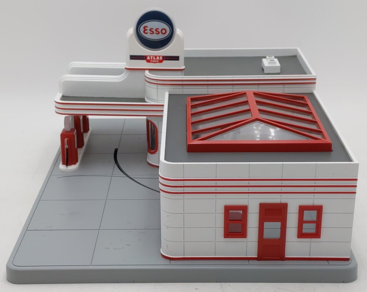 MTH 30-9106 O Gauge Esso Operating Gas Station EX/Box