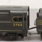 MTH 30-1118-0 RailKing PRR Torpedo Locomotive & Tender #3768 LN/Box