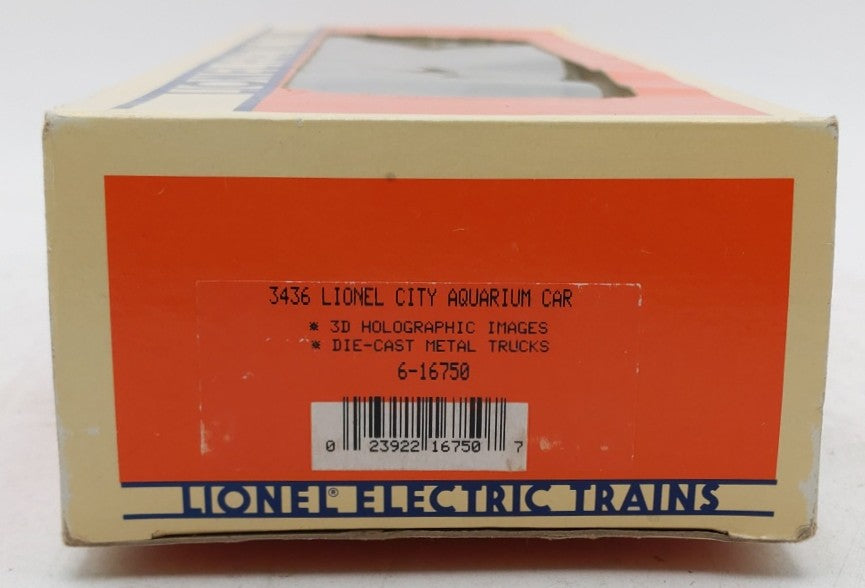 Lionel 6-16750 O Gauge Lionel City Aquarium Car #3436 EX/Box