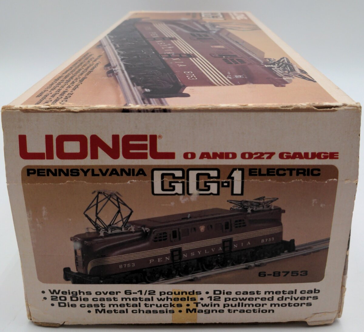 Lionel 6-8753 O Gauge Pennsylvania Railroad GG-1 Electric Locomotive #8753 EX/Box