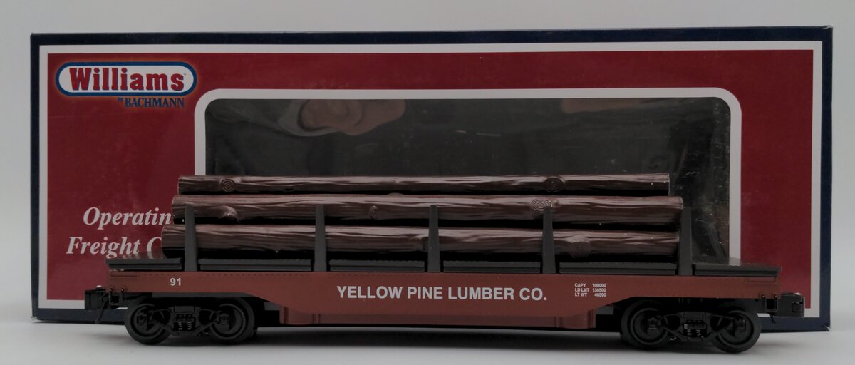 Williams 47928 O Yellow Pine Lumber Operating Log Dump Car