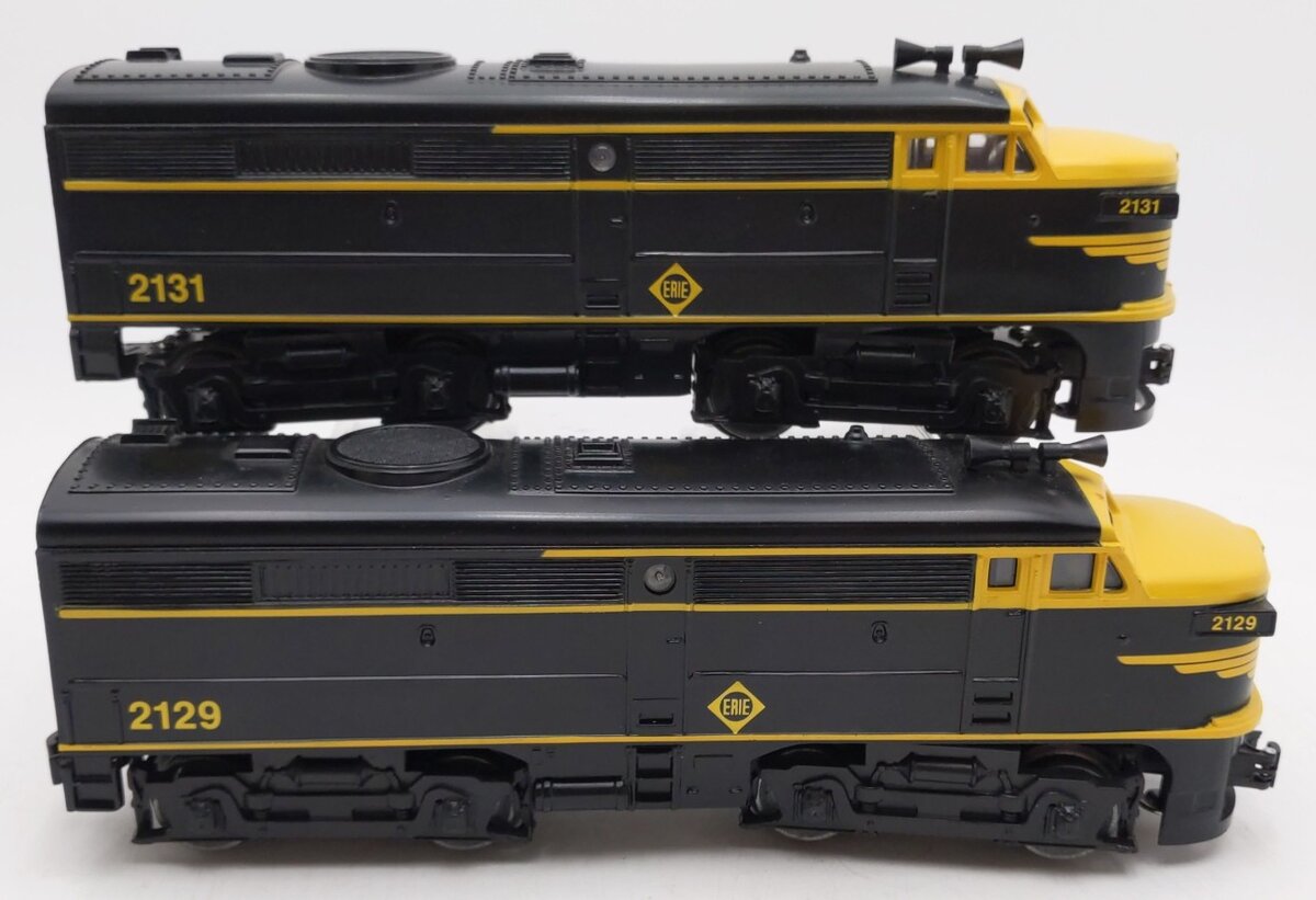 K-Line K2129 O Gauge Erie Alco AA Diesel Locomotive Set #2129/2131 EX/Box
