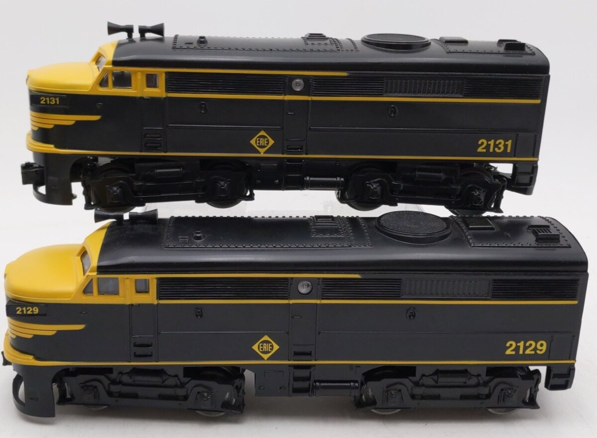 K-Line K2129 O Gauge Erie Alco AA Diesel Locomotive Set #2129/2131 EX/Box