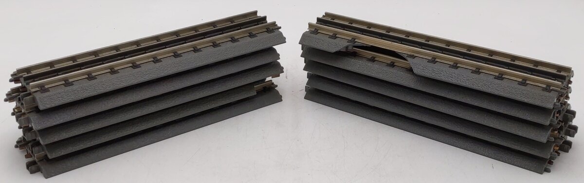 MTH 40-1001 O Gauge RealTrax 10" Straight Track Sections (10) VG