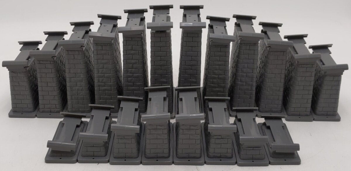 MTH 40-1033 O RealTrax - 24-Piece Graduated Trestle System Set VG/Box