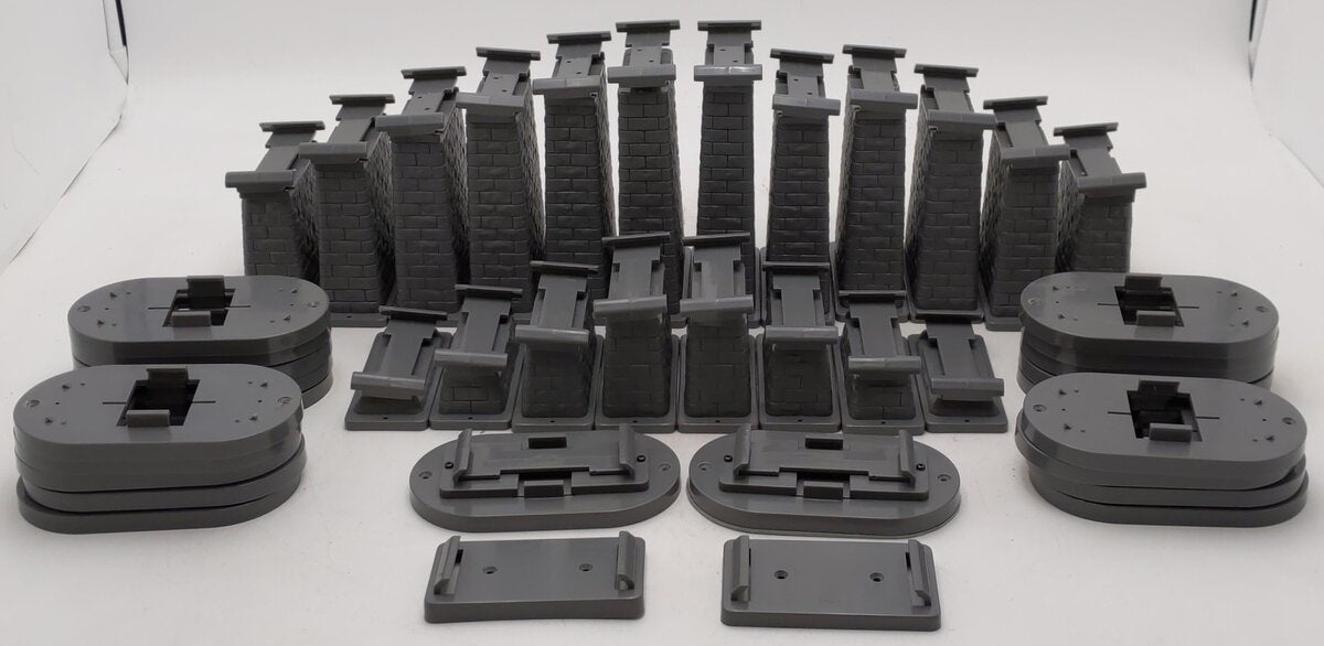 MTH 40-1033 O RealTrax - 24-Piece Graduated Trestle System Set VG/Box