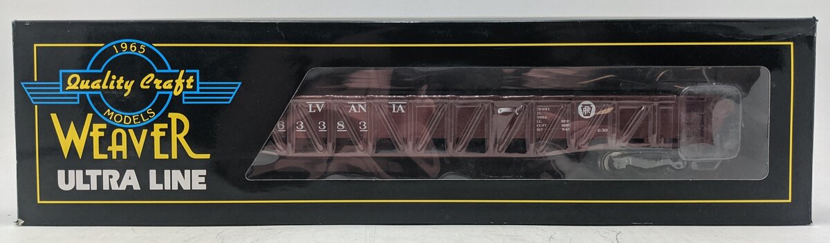 Weaver U17003L O Pennsylvania Railroad Wartime Gondola #363383 (3-Rail) EX/Box