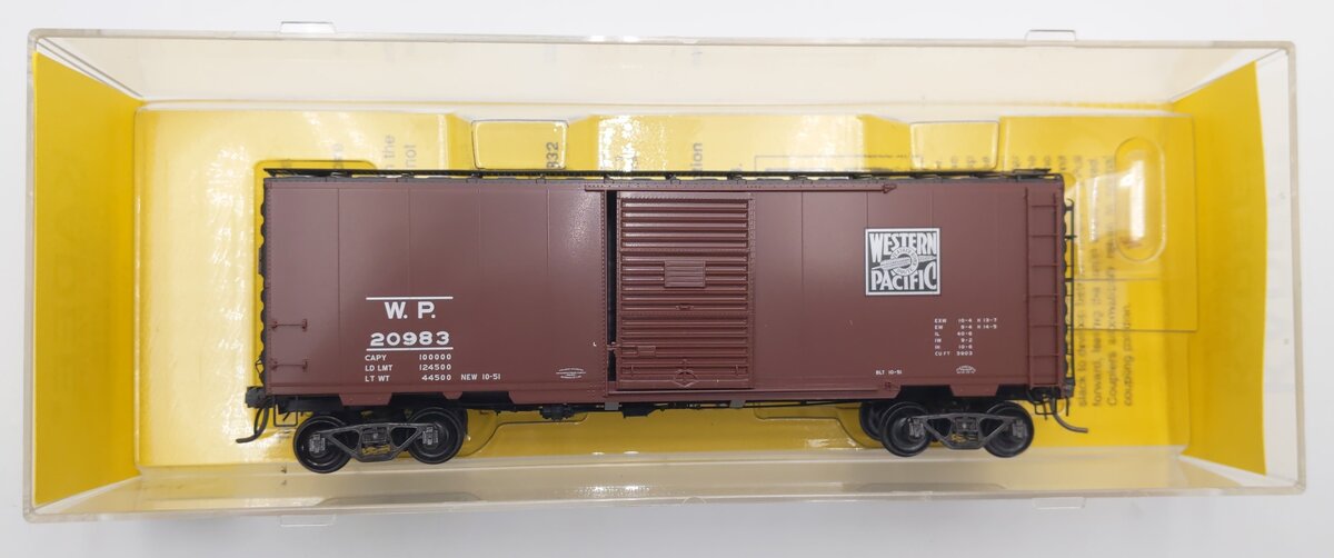 Kadee 4803 HO Scale Western Pacific 40' PS-1 Boxcar #20983 EX/Box