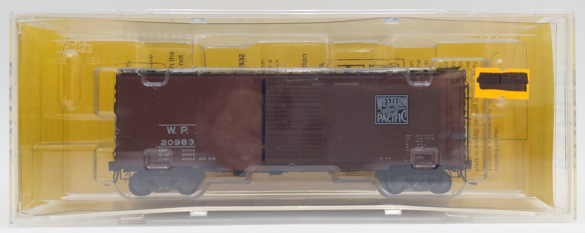 Kadee 4803 HO Scale Western Pacific 40' PS-1 Boxcar #20983 LN/Box