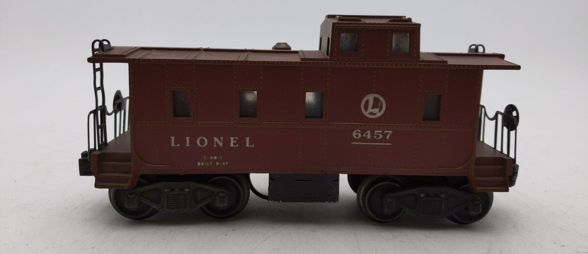 Lionel 6457 Vintage O SP Style Illuminated Caboose with Diecast Smokejack VG