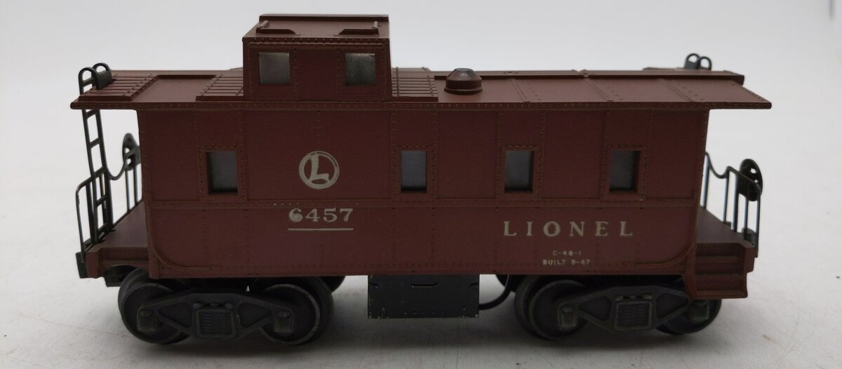 Lionel 6457 Vintage O SP Style Illuminated Caboose with Diecast Smokejack VG
