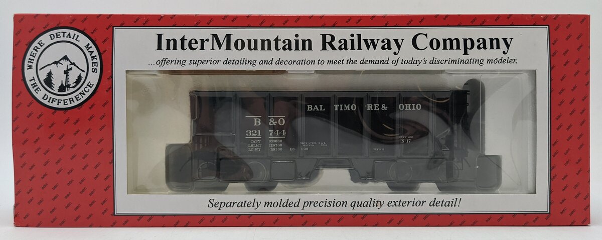 InterMountain 25401S-27 O B&O USRA 55-Ton 2-Bay Hopper #321744 (2-Rail) NIB