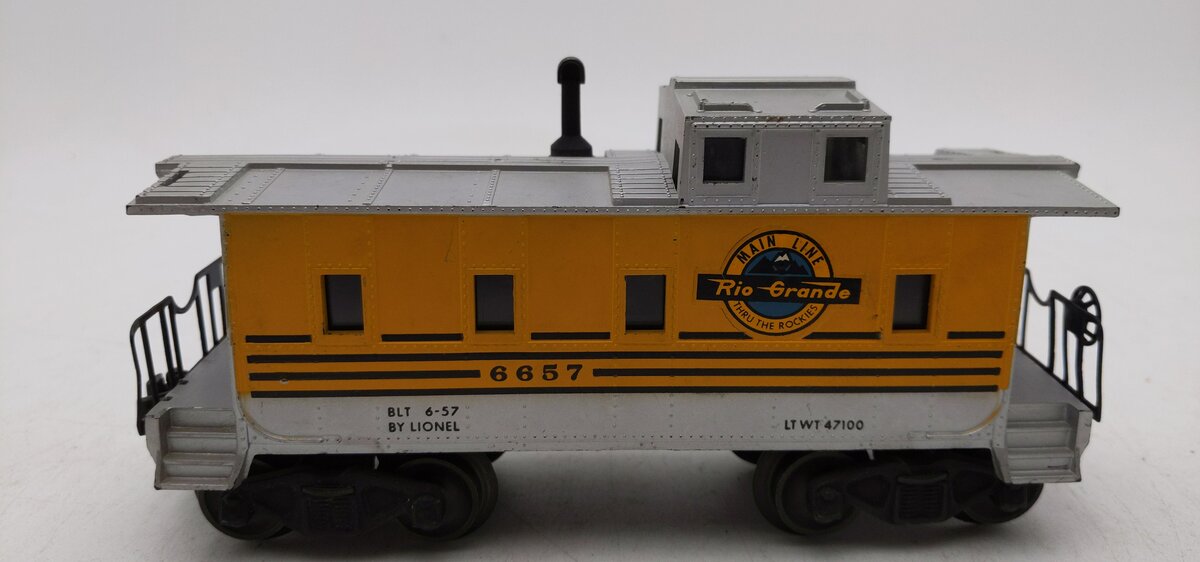 Lionel 6657 Vintage O Rio Grande Caboose EX