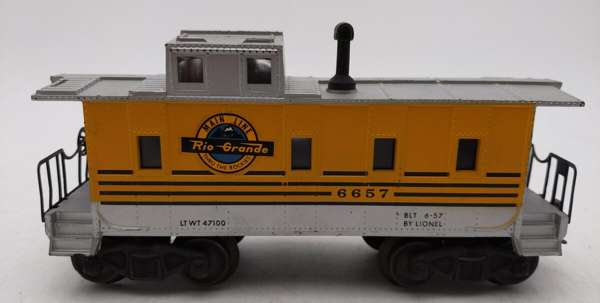 Lionel 6657 Vintage O Rio Grande Caboose EX