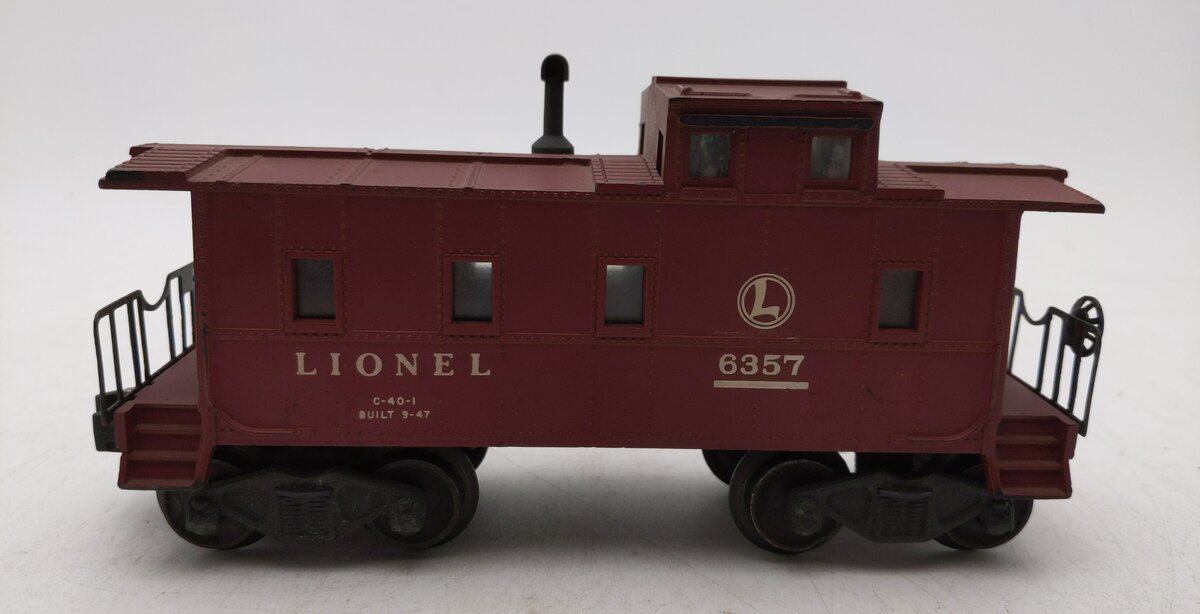 Lionel 6357 Vintage O Lionel Lines SP Lighted Caboose w/ Die-Cast Smokejack EX