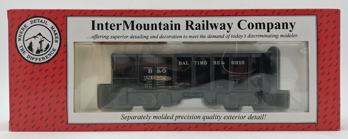 InterMountain 25401S-29 O B&O USRA 55-Ton 2-Bay Hopper #321852 (2-Rail) NIB