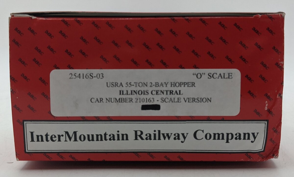 InterMountain 25416S-03 O IC USRA 55-Ton 2-Bay Hopper #210163 (2-Rail) EX/Box