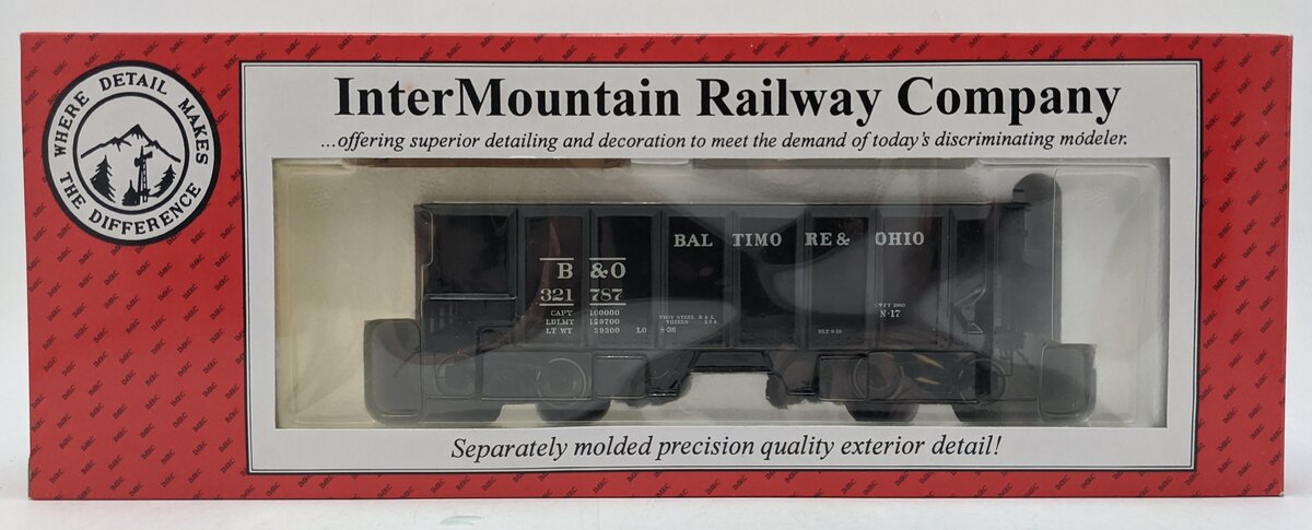 InterMountain 25401S-28 O B&O USRA 55-Ton 2-Bay Hopper #321787 (2-Rail) NIB