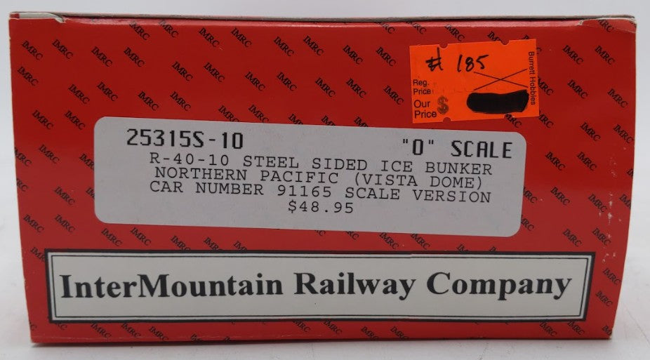 InterMountain 25315S-10 O Northern Pacific Steel Sided Ice Bunker Car #91165 EX/Box