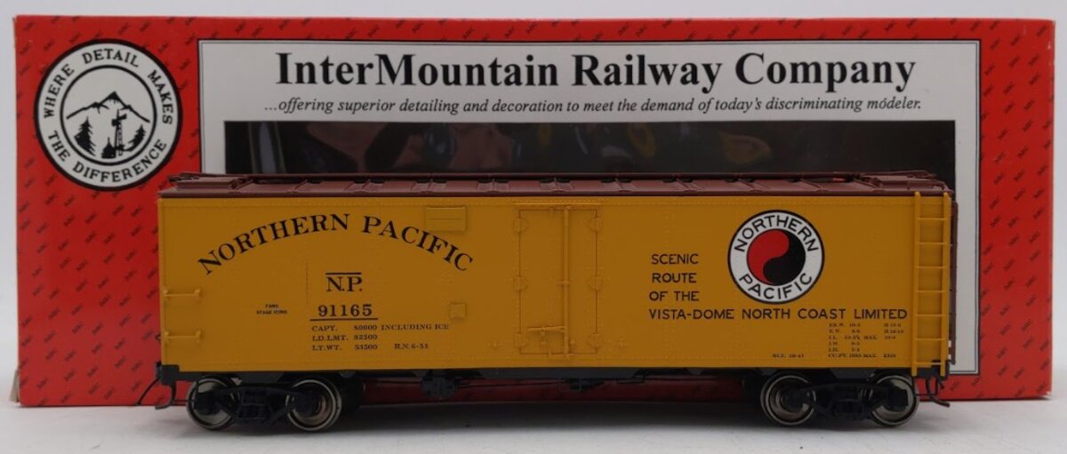 InterMountain 25315S-10 O Northern Pacific Steel Sided Ice Bunker Car #91165 EX/Box