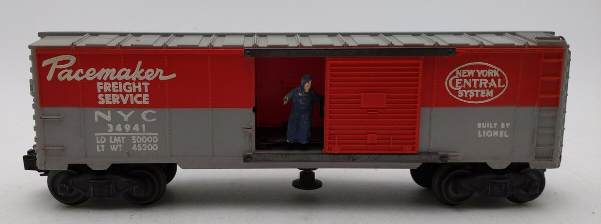 Lionel 3494-1 Vintage O New York Central Pacemaker Operating Boxcar EX
