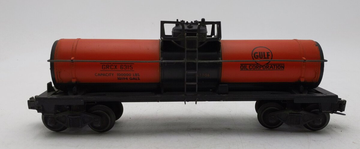 Lionel 6315 Vintage O Gulf Single Dome Tank Car EX