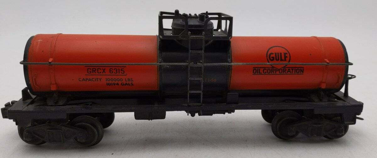 Lionel 6315 Vintage O Gulf Single Dome Tank Car EX