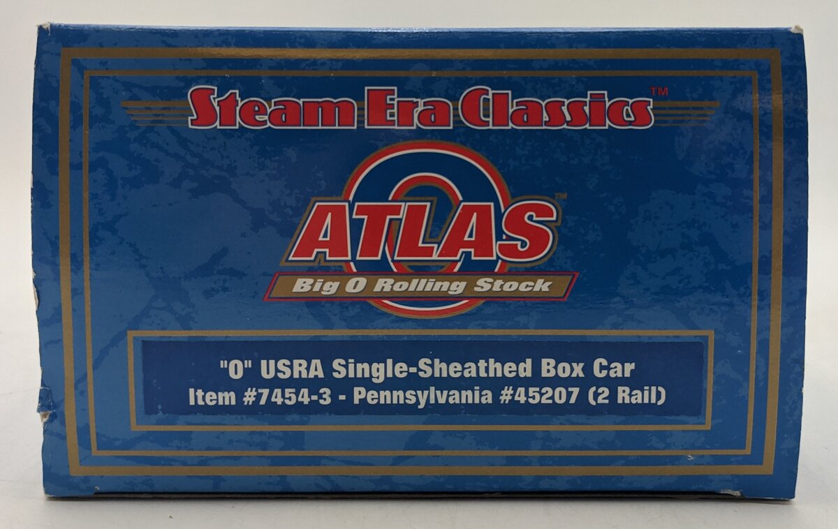 Atlas 7454-3 O Pennsylvania Railroad USRA Single-Sheathed Boxcar #45207 (2-Rail) NIB