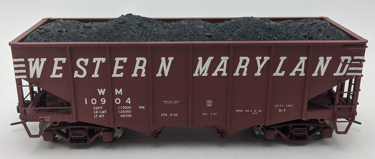 Atlas 7757-2 O Western Maryland 55-Ton Fishbelly Hopper Car #10904 (2-Rail) LN/Box