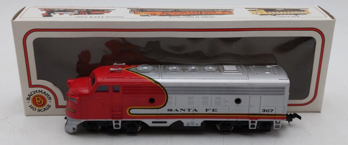 Bachmann HO Santa Fe F9 Powered Diesel Locomotive #307 EX/Box
