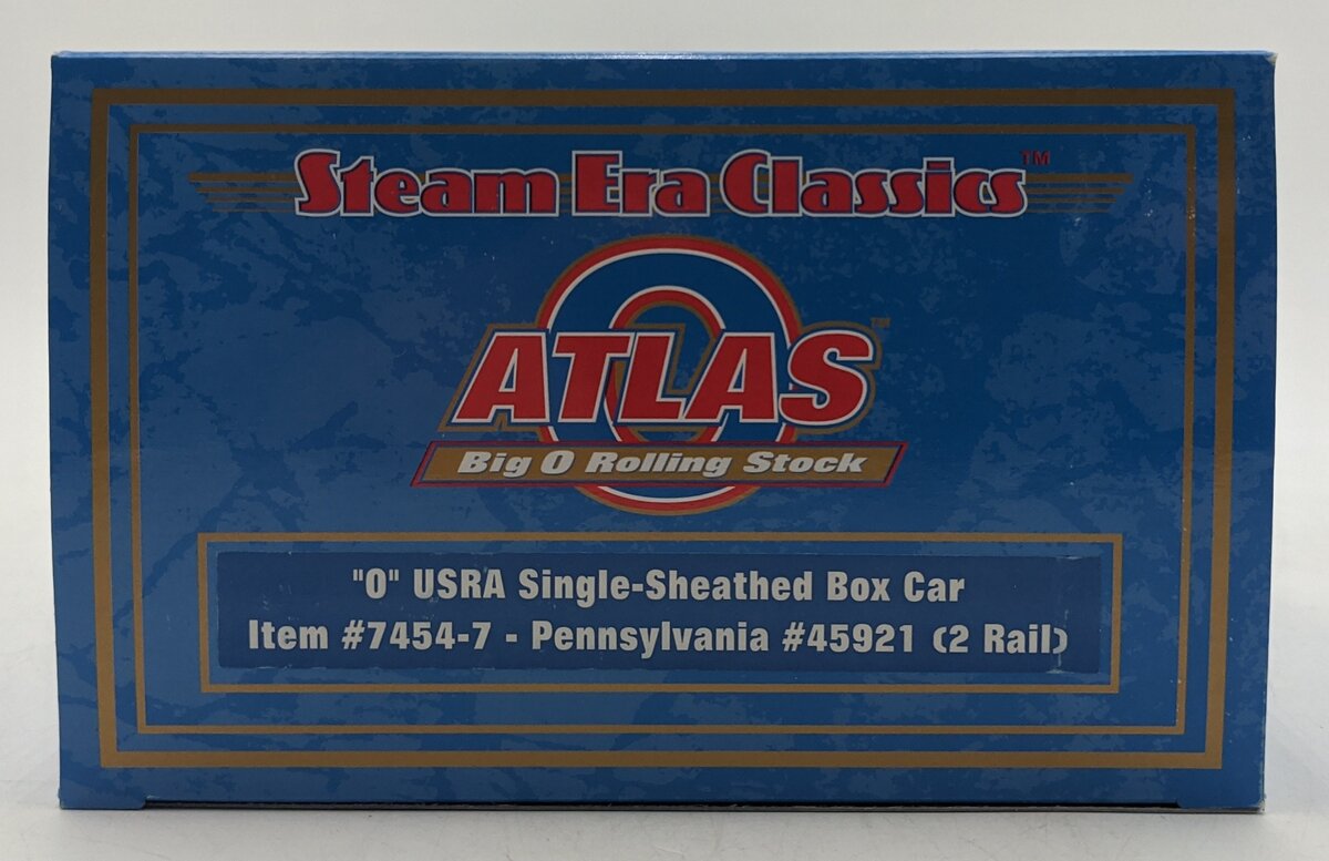 Atlas 7454-7 O Pennsylvania Railroad USRA Single-Sheathed Boxcar #45921 (2-Rail) NIB
