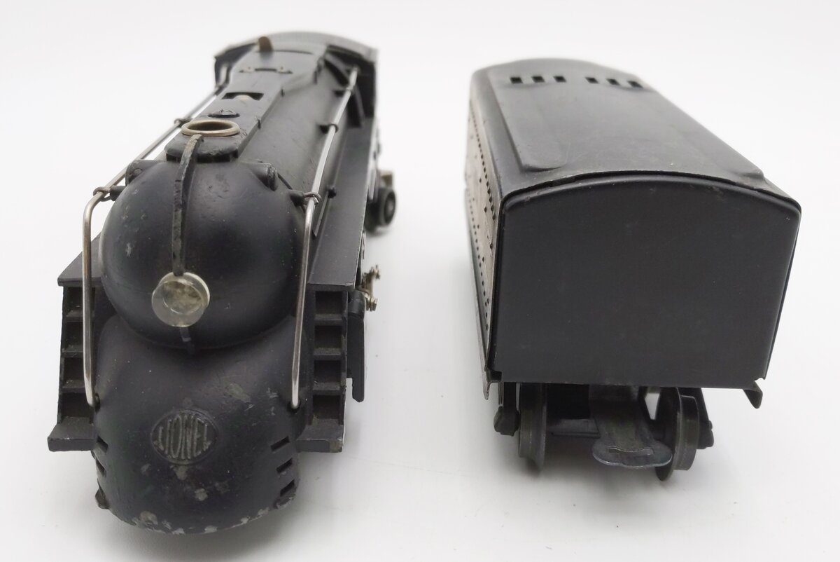 Lionel 221 Vintage O NYC Dreyfuss Black 2-6-4 Steam Locomotive & 221W EX